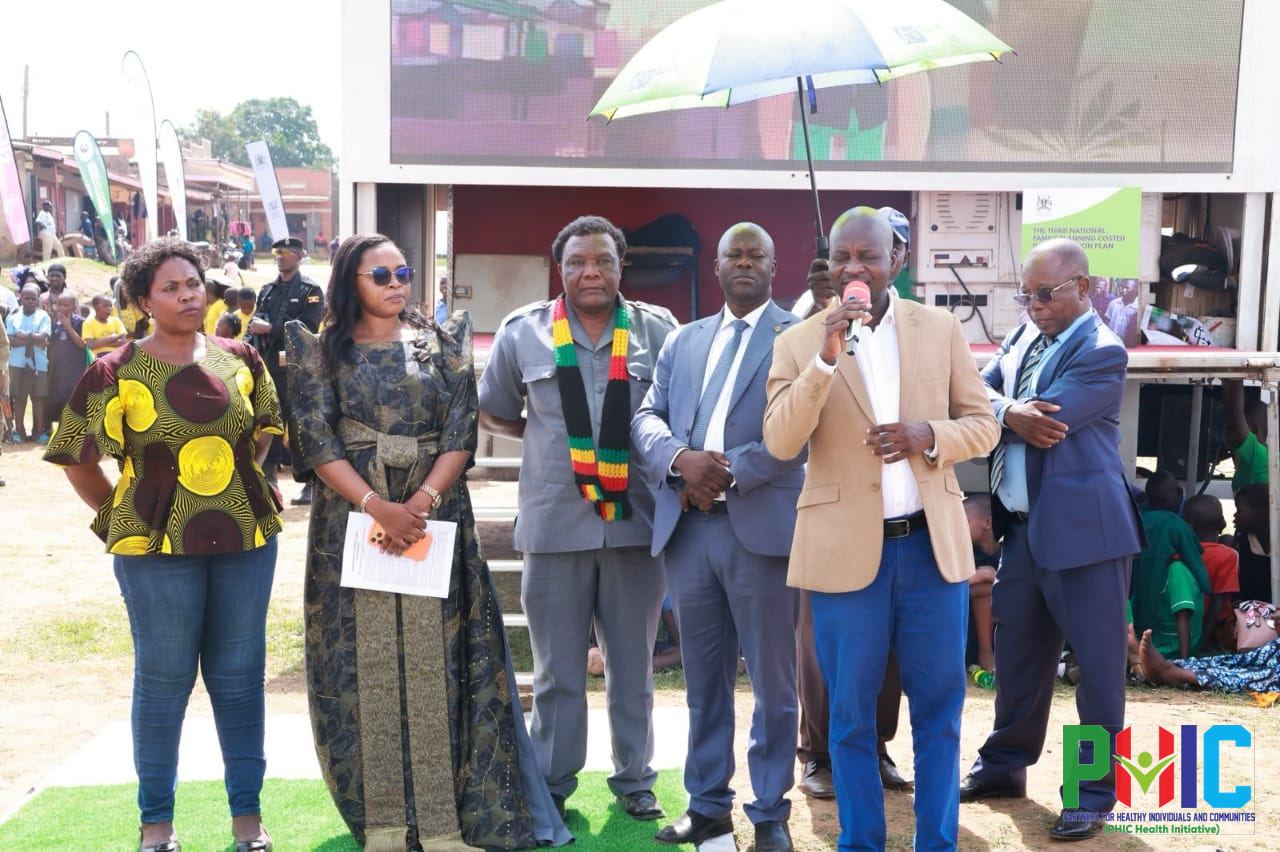 Leaders at the World Contraception Day 2026 commemoration in Namisindwa addressing the gathering