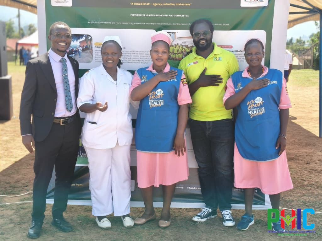 PHIC team with health workers at the PHIC exhibition during World Contraception Day 2026